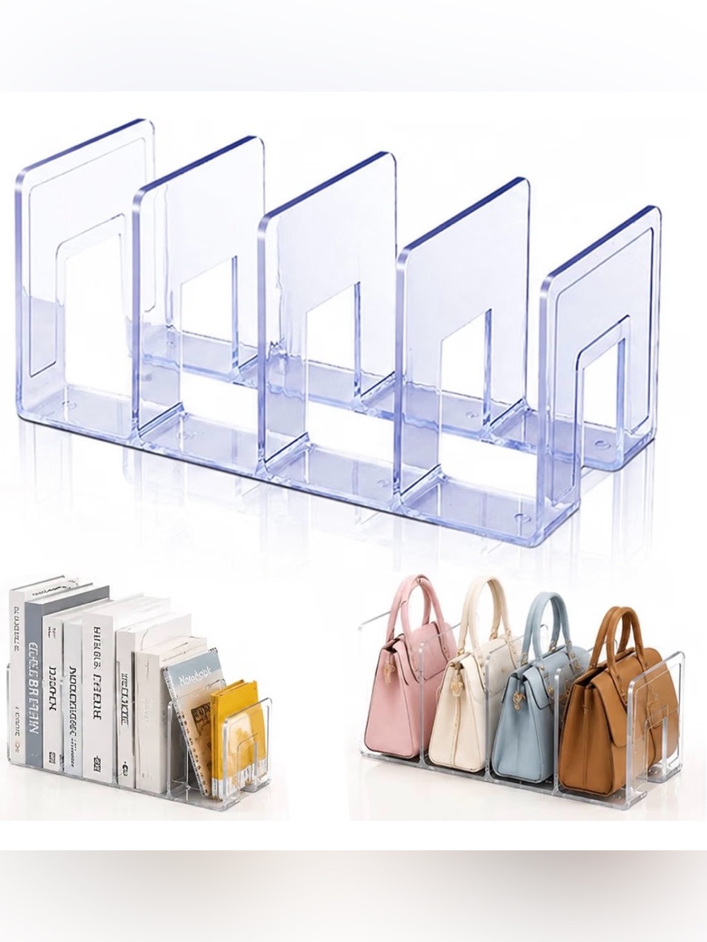 Clear Acrylic Multi-Slot Organizer